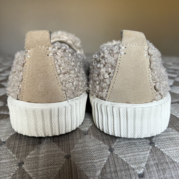 Splendid Tulia Tan Beiege Faux Fur Slip On Sneaker Shoes Women’s Size 8 M - Picture 6 of 16